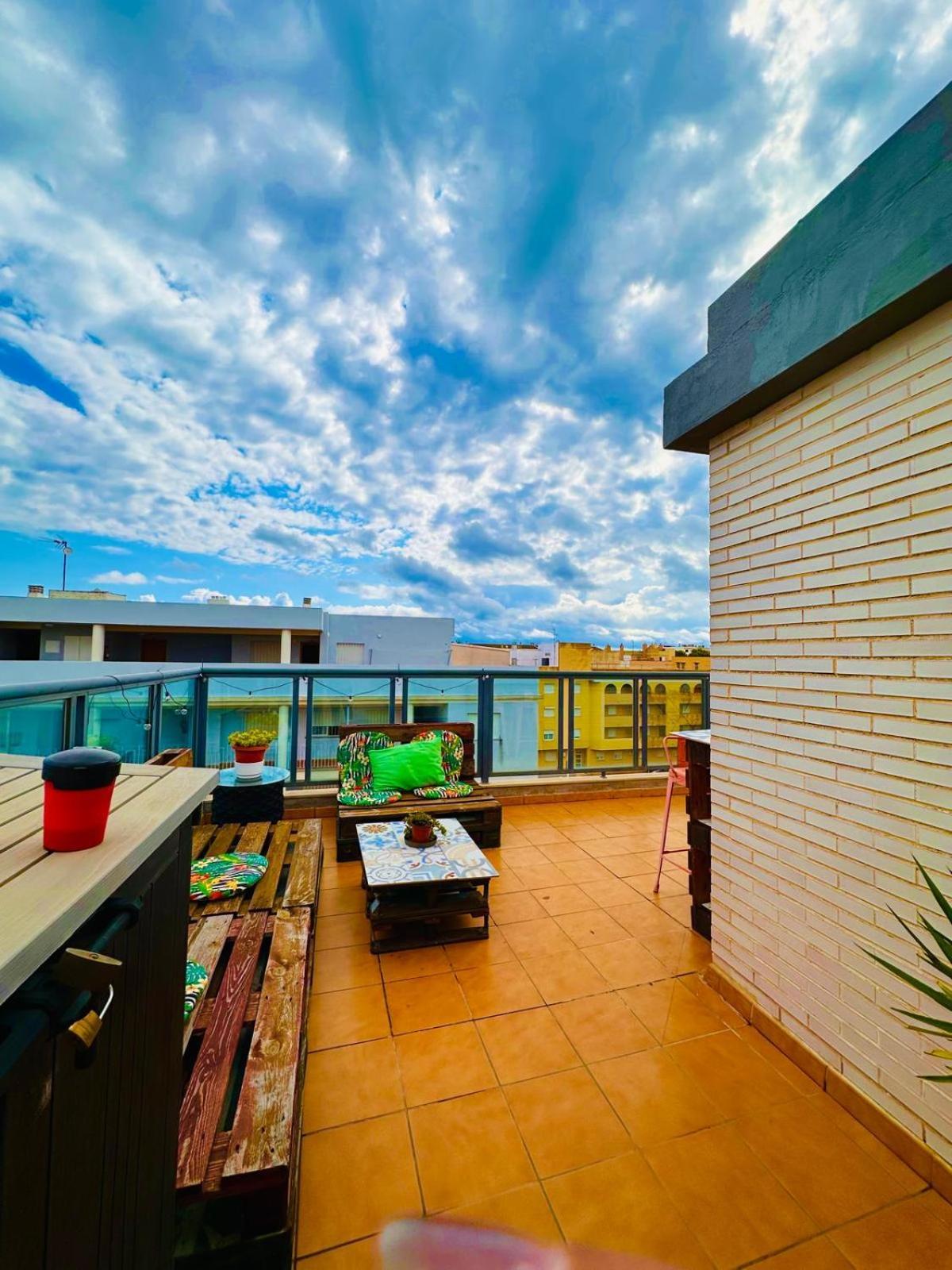 Ferienwohnung Attic Terrace 360 Moncofa Moncófar Exterior foto